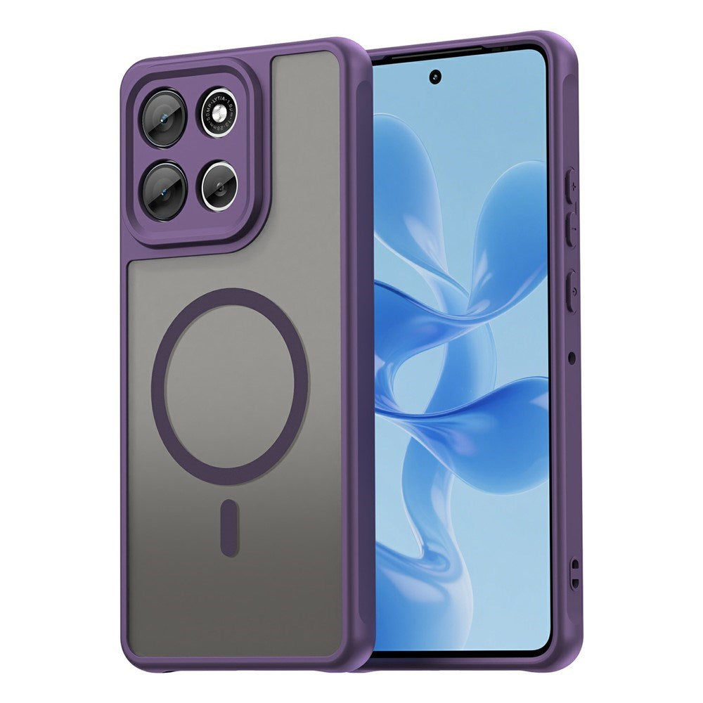 Motorola Moto G86 Power EIDERWOOD Hybrid Plast Deksel - MagSafe Kompatibel - Lilla