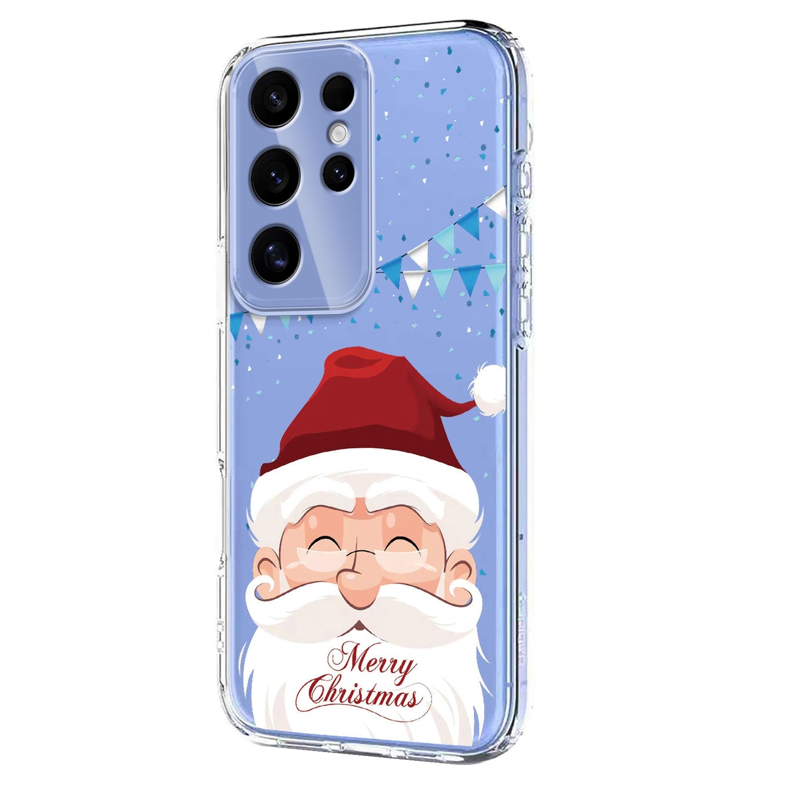 EIDERWOOD Samsung Galaxy S24 Ultra Fleksibelt Plast Juledeksel med Motiv - Gjennomsiktig / Julenissen