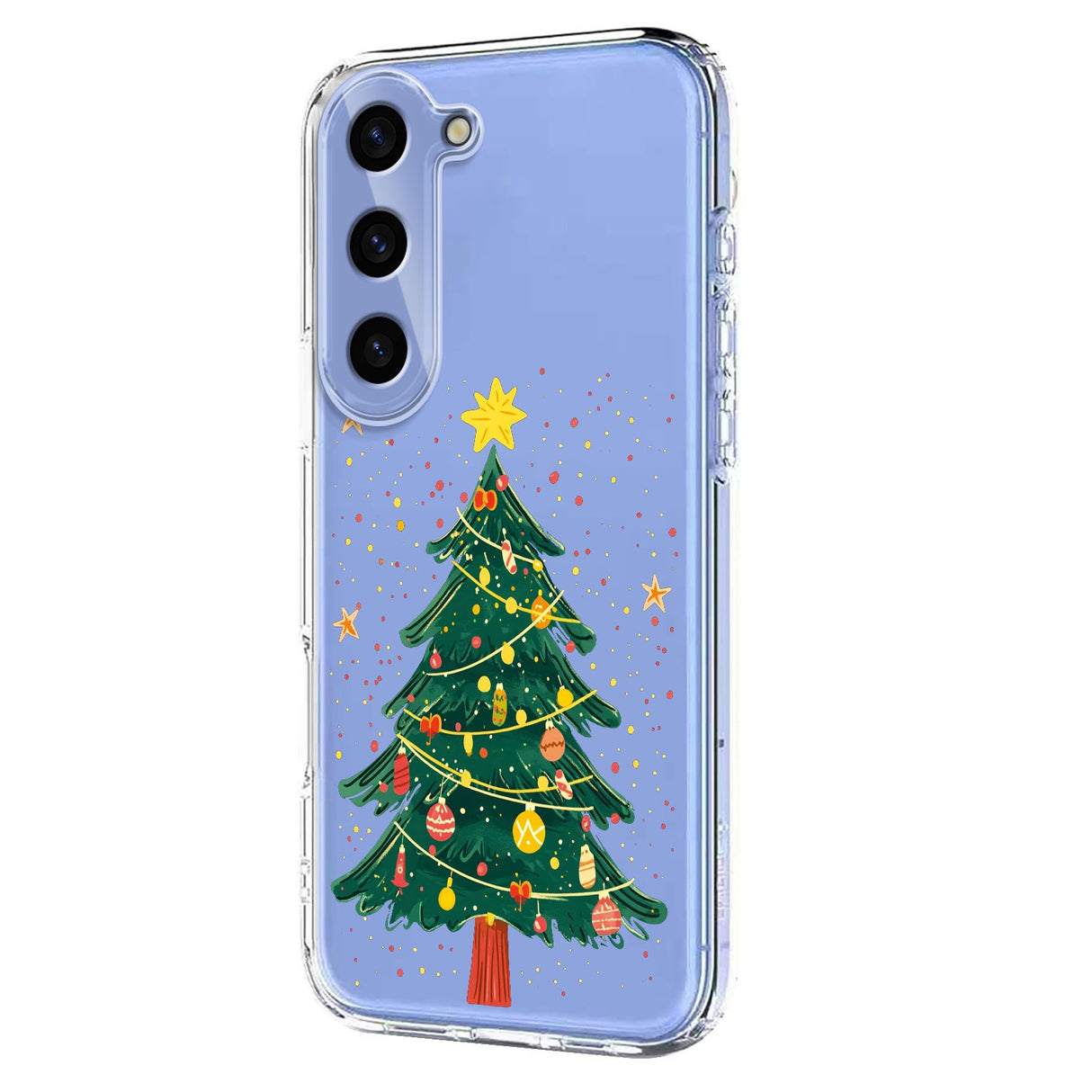 EIDERWOOD Samsung Galaxy S23 FE Fleksibelt Plast Juledeksel med Motiv - Gjennomsiktig / Juletre