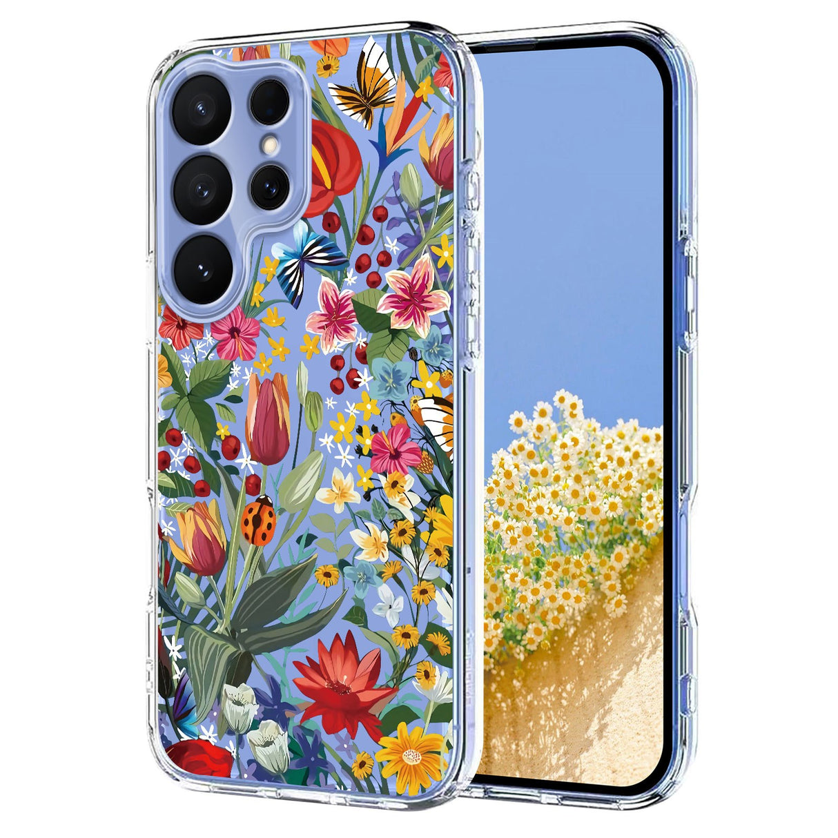 Samsung Galaxy S26 Ultra EIDERWOOD Fleksibel Plast Deksel m. Mønster - Gjennomsiktig / Blomster