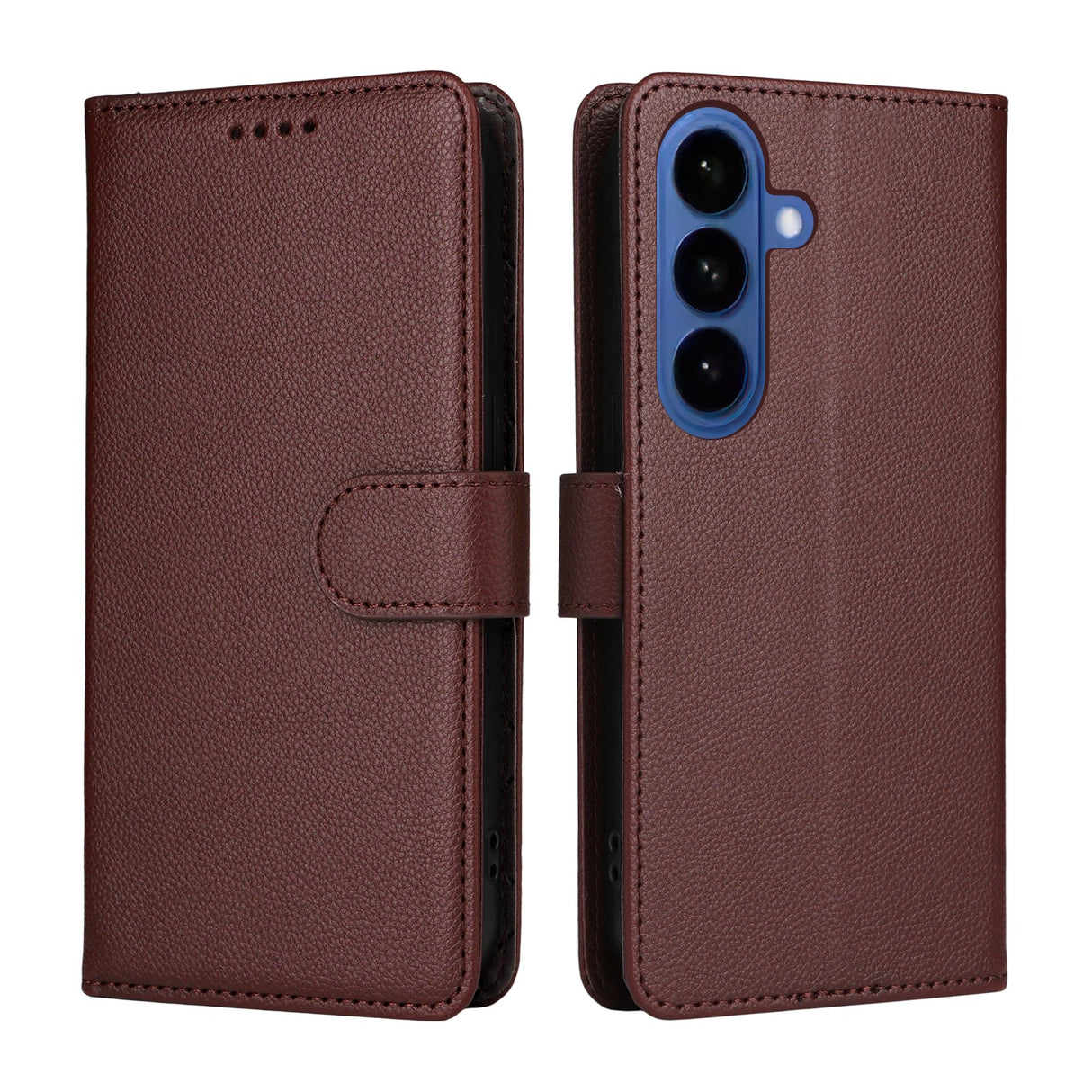 Samsung Galaxy S26 EIDERWOOD Kunstskinn Flip Deksel m. Strop - Brun