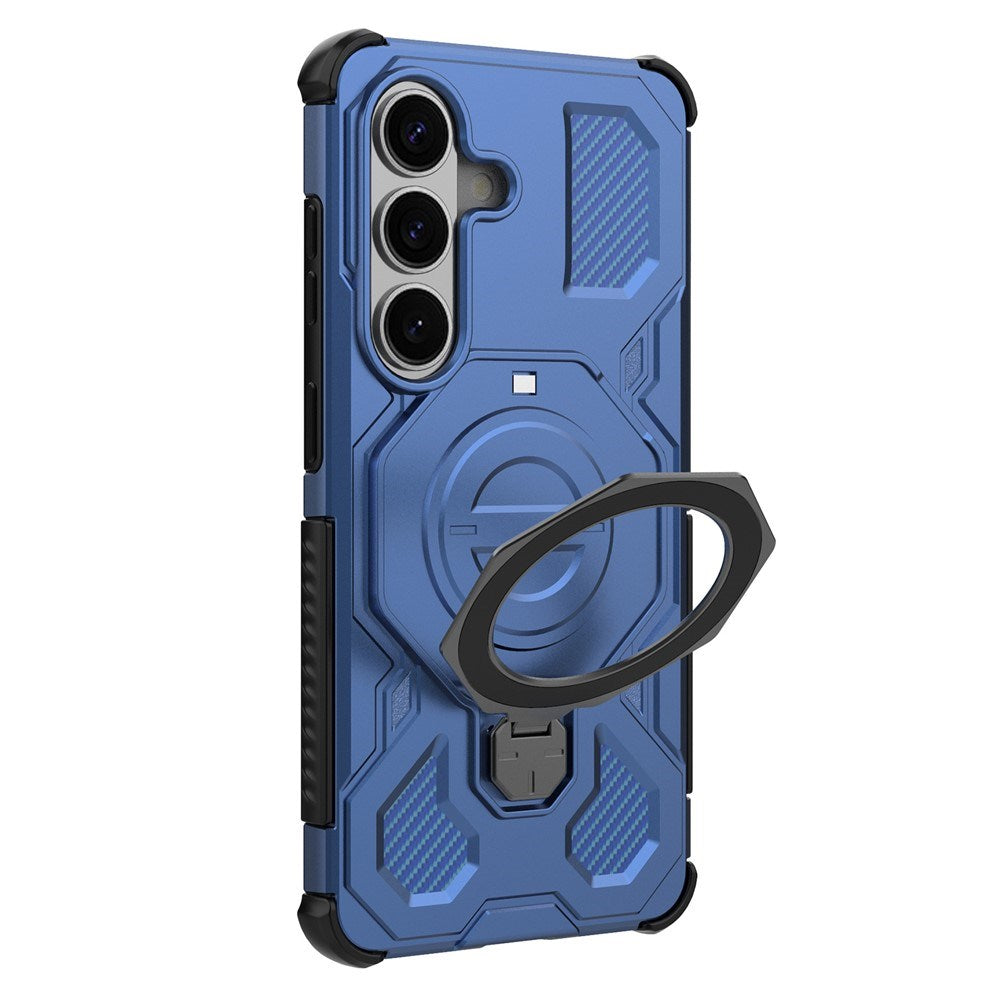 Samsung Galaxy S26 EIDERWOOD Håndverker Deksel m. Roterende Kickstand - Blå