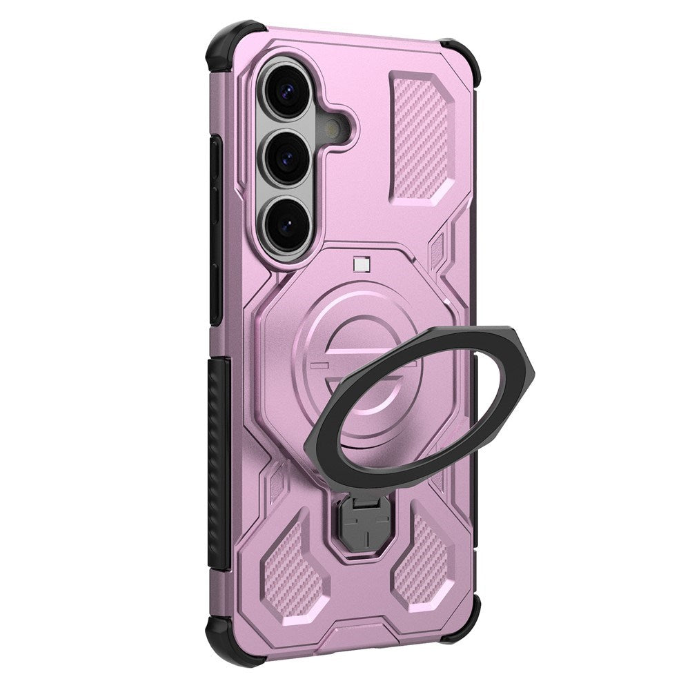 Samsung Galaxy S26 EIDERWOOD Håndverker Deksel m. Roterende Kickstand - Rosa