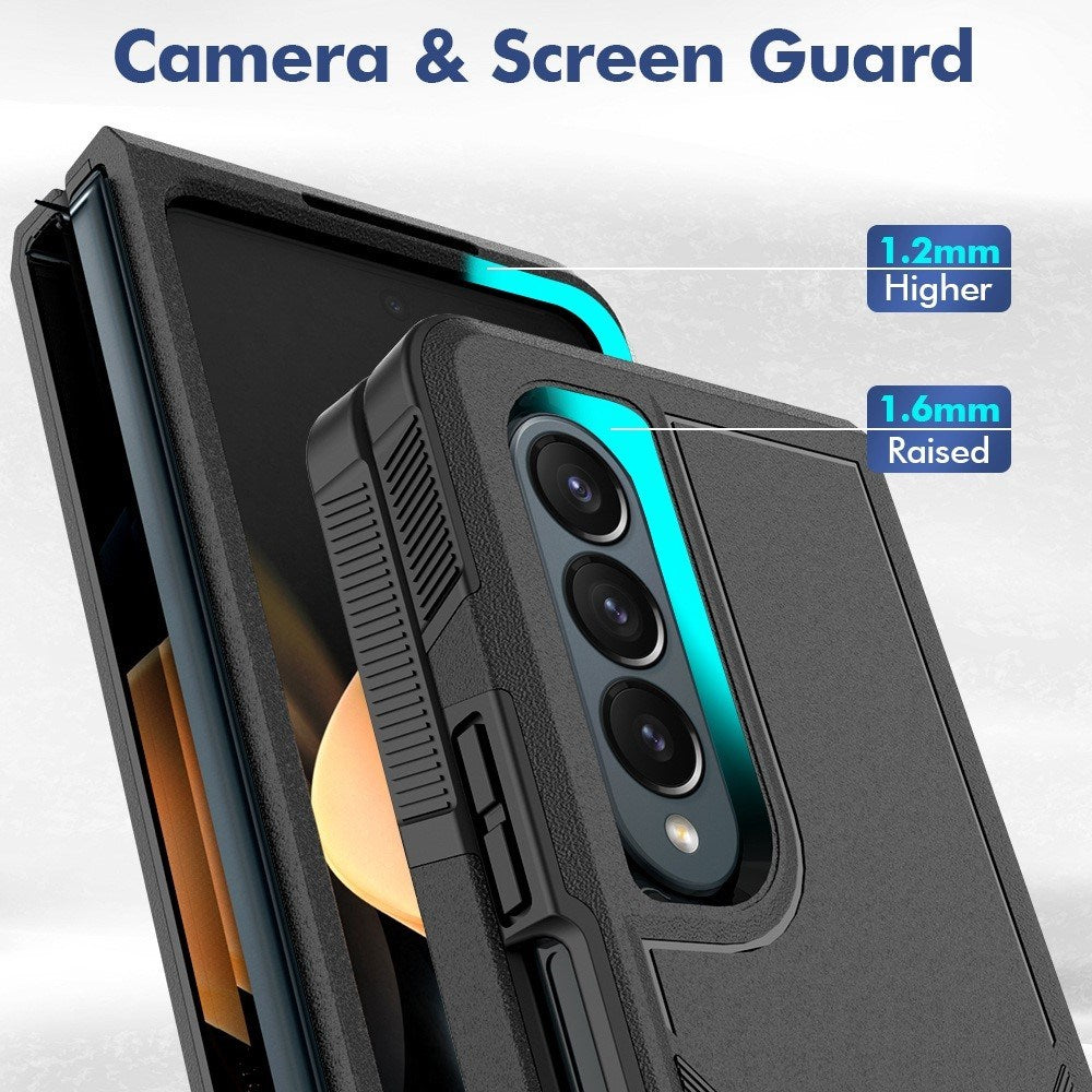 EIDERWOOD Samsung Galaxy Z Fold4 (5G) Hybrid Håndverker Deksel - Svart