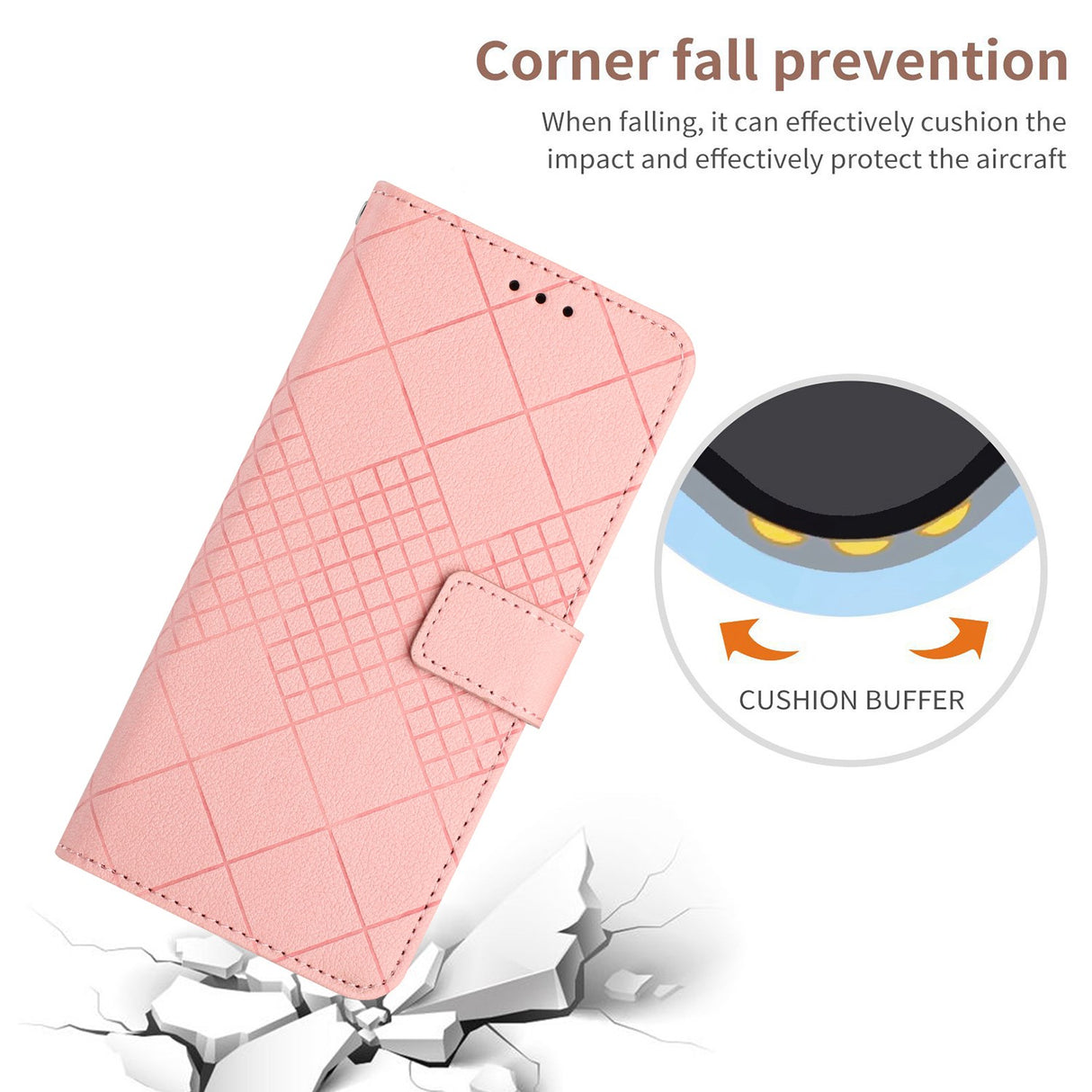 EIDERWOOD OnePlus 15 Flip Deksel i Kunstskinn med Trykk – Rosa