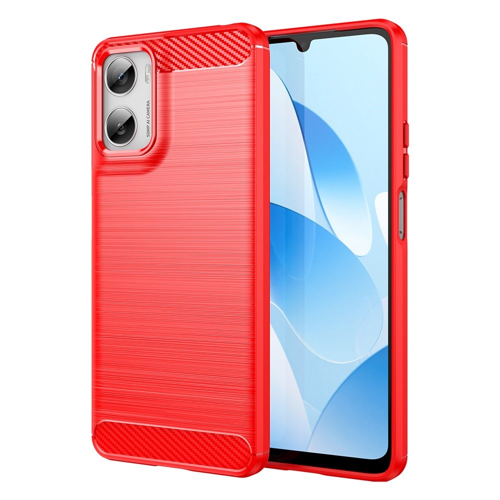 Motorola Moto G06 / G06 Power EIDERWOOD Carbon Fiber Deksel - Rød