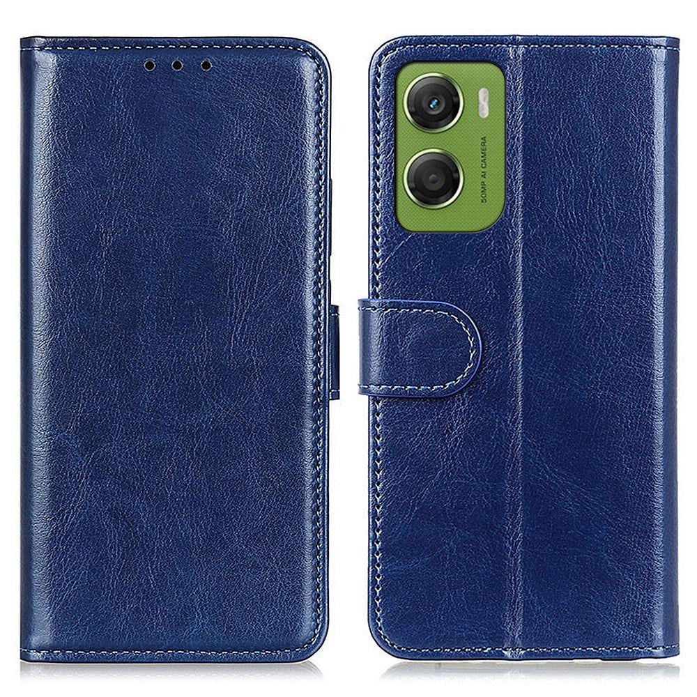 Motorola Moto G06 EIDERWOOD Kunstlær Flip Deksel m. Kortholder - Blå