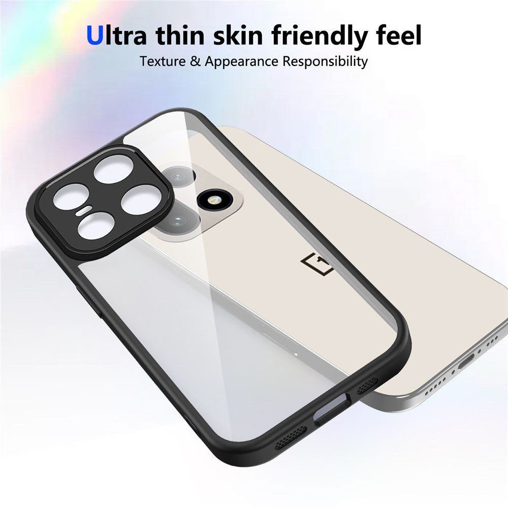 EIDERWOOD OnePlus 15 Fleksibelt Plast Deksel - Gjennomsiktig/Svart