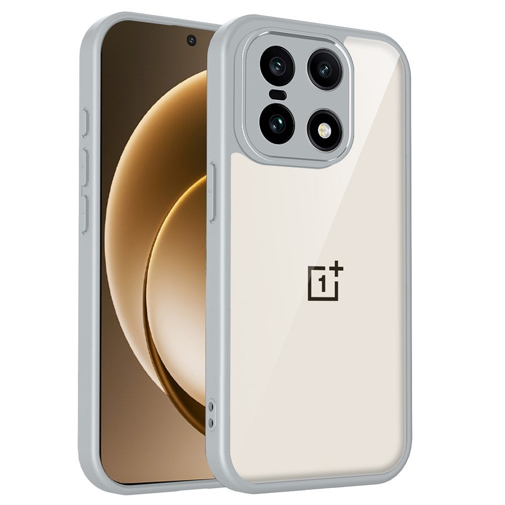 EIDERWOOD OnePlus 15 Fleksibelt Plast Deksel - Gjennomsiktig/Grå