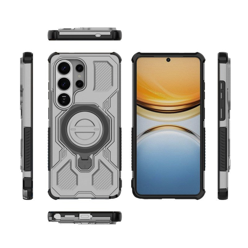 Samsung Galaxy S26 Ultra Håndverker Deksel med Kickstand - inkl. 2 x Skjermbeskyttere - Grå