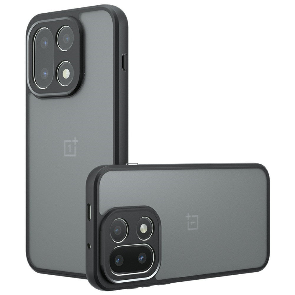 EIDERWOOD OnePlus 15 Fleksibelt Plast Deksel - Gjennomsiktig/Svart