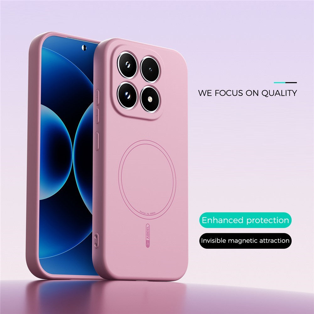 Xiaomi 17 Silikon Deksel - MagSafe Kompatibel - Rosa