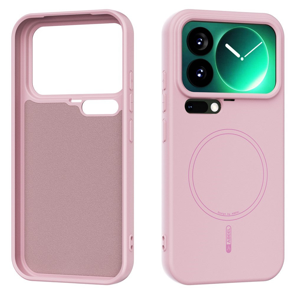 Xiaomi 17 Pro Silikon Deksel - MagSafe Kompatibel - Rosa