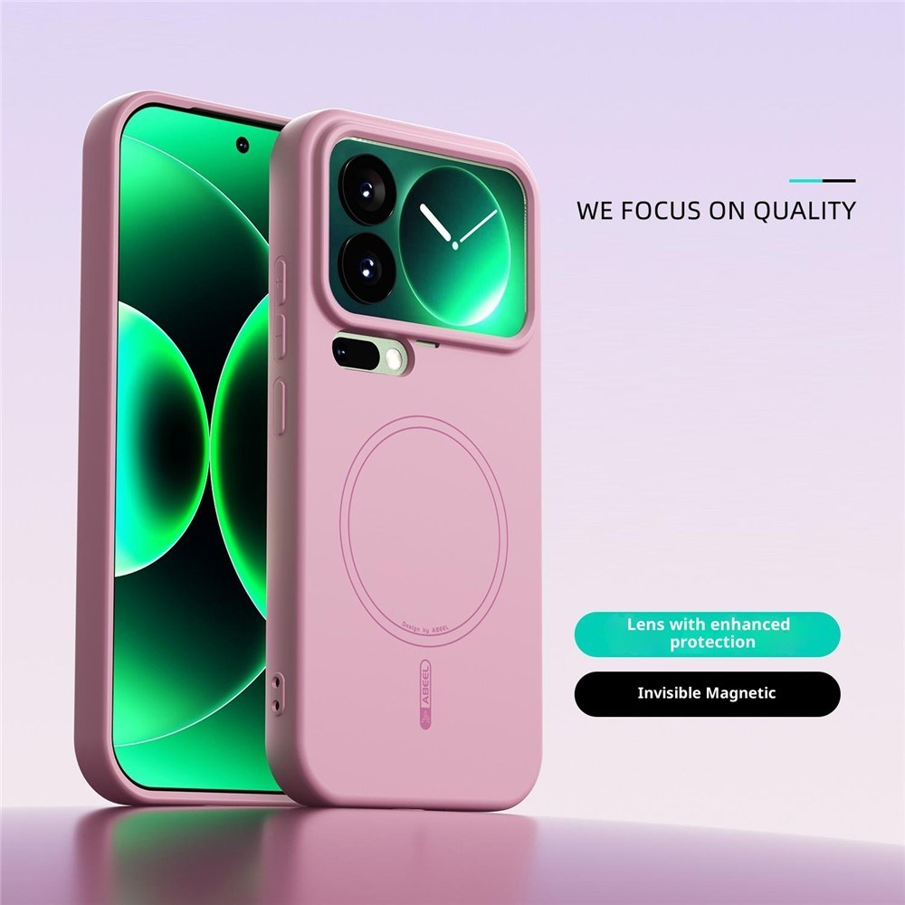 Xiaomi 17 Pro Silikon Deksel - MagSafe Kompatibel - Rosa
