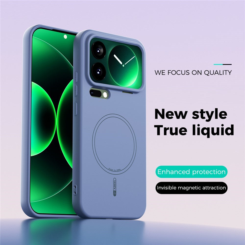 Xiaomi 17 Pro Max Silikon Deksel - MagSafe Kompatibel - Blå