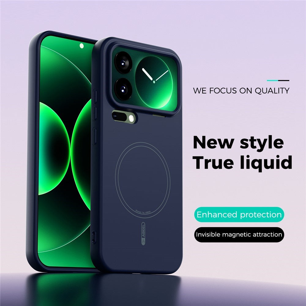 Xiaomi 17 Pro Max Silikon Deksel - MagSafe Kompatibel - Mørkeblå