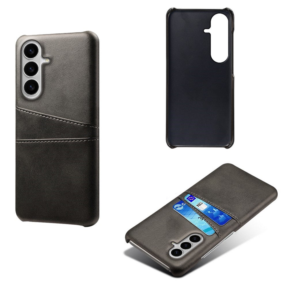 Samsung Galaxy S26 EIDERWOOD Kunstskinn Deksel m. Kortholder - Svart