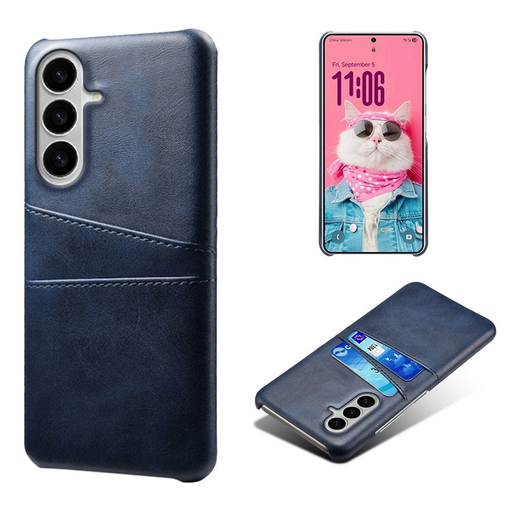 Samsung Galaxy S26 EIDERWOOD Kunstskinn Deksel m. Kortholder - Blå