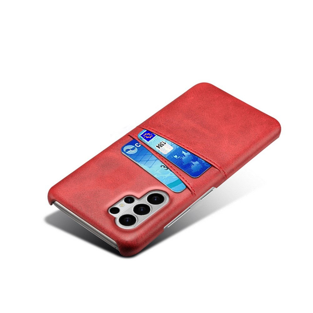 Samsung Galaxy S26 Ultra EIDERWOOD Kunstskinn Deksel m. Kortholder - Rød