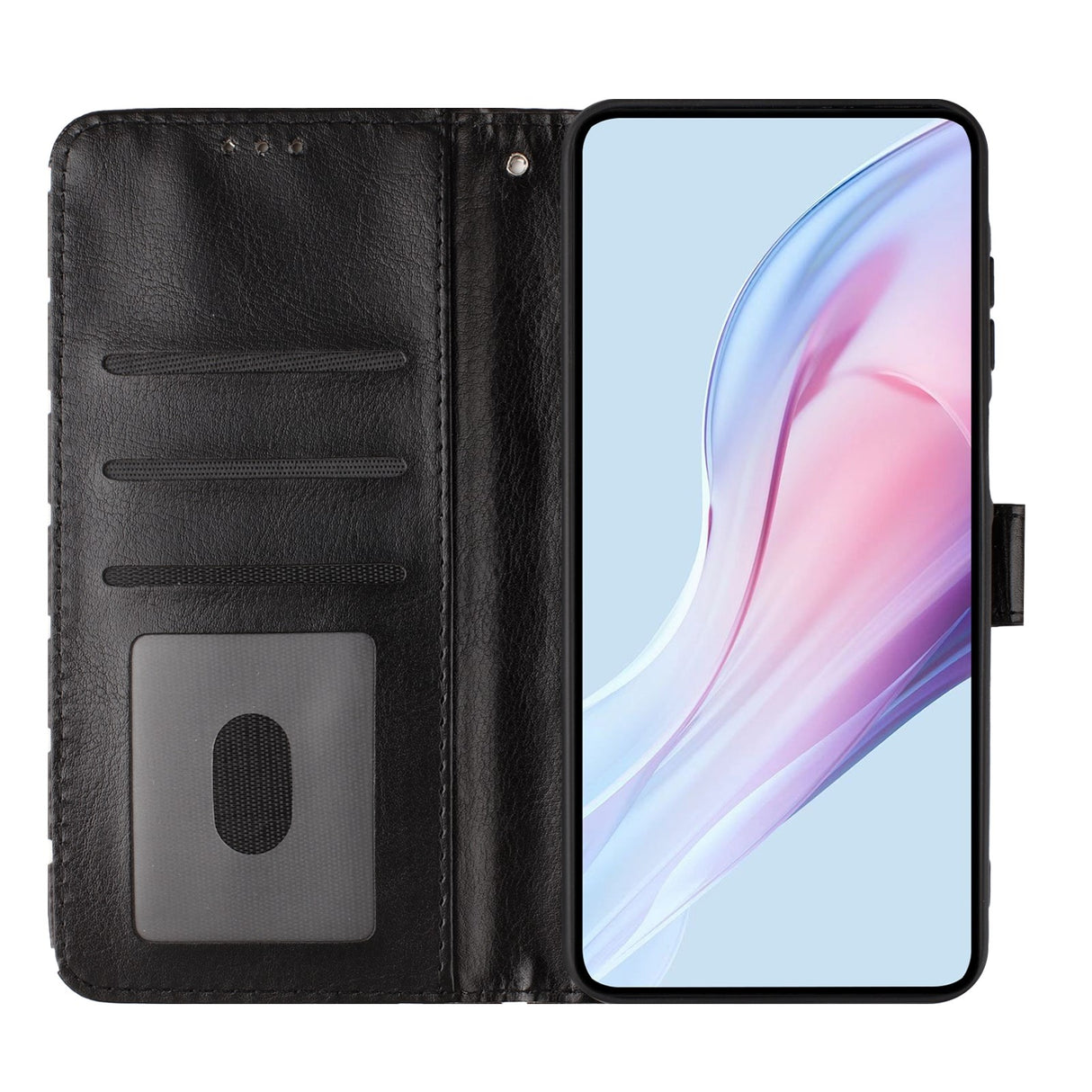 EIDERWOOD Xiaomi 17 Pro Max Kunstskinn Flip Deksel m. Polka Design - Svart