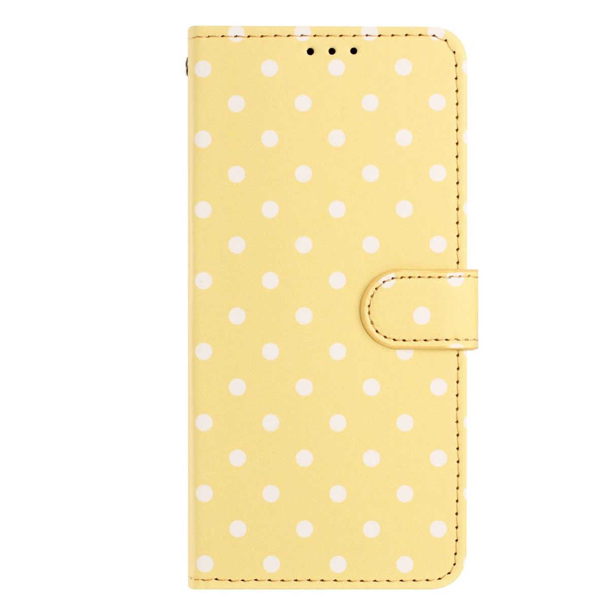 EIDERWOOD Xiaomi 17 Pro Max Kunstskinn Flip Deksel m. Polka Design - Gul