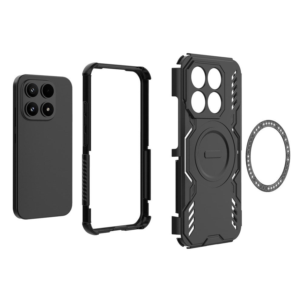 Xiaomi 17 EIDERWOOD Hybrid Håndverkerdeksel m. Varmeutslipp - Blå