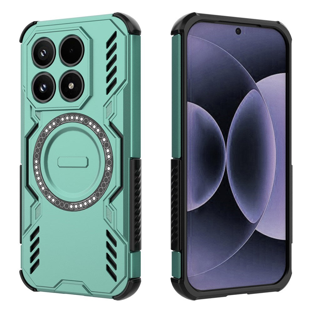 Xiaomi 17 EIDERWOOD Hybrid Håndverkerdeksel m. Varmeutslipp - Grønn