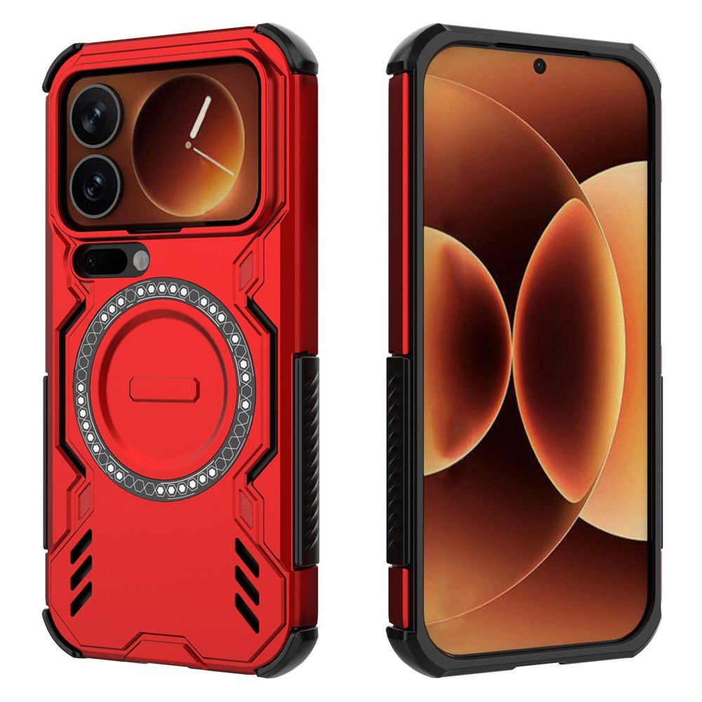 Xiaomi 17 Pro EIDERWOOD Hybrid Håndverkerdeksel m. Varmeutslipp - Rød
