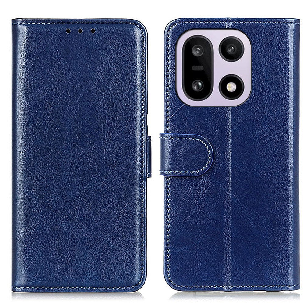 OnePlus 15 EIDERWOOD Kunstlær Flip Deksel m. Kortholder - Blå