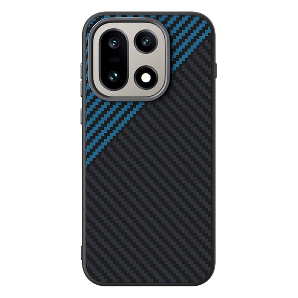 OnePlus 15 Karbonfiber Deksel - Svart/Blå