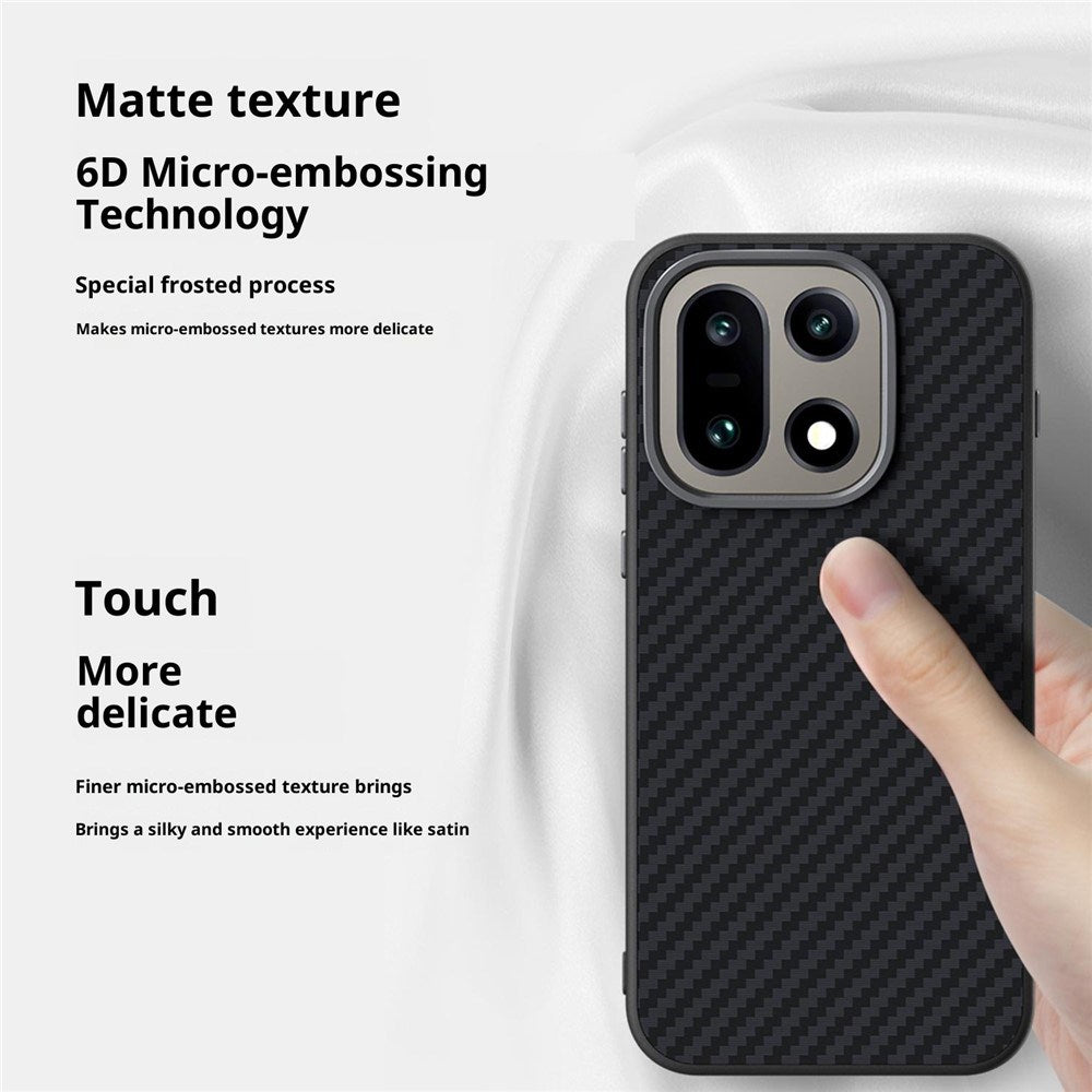 OnePlus 15 Karbonfiber Deksel - Svart/Blå