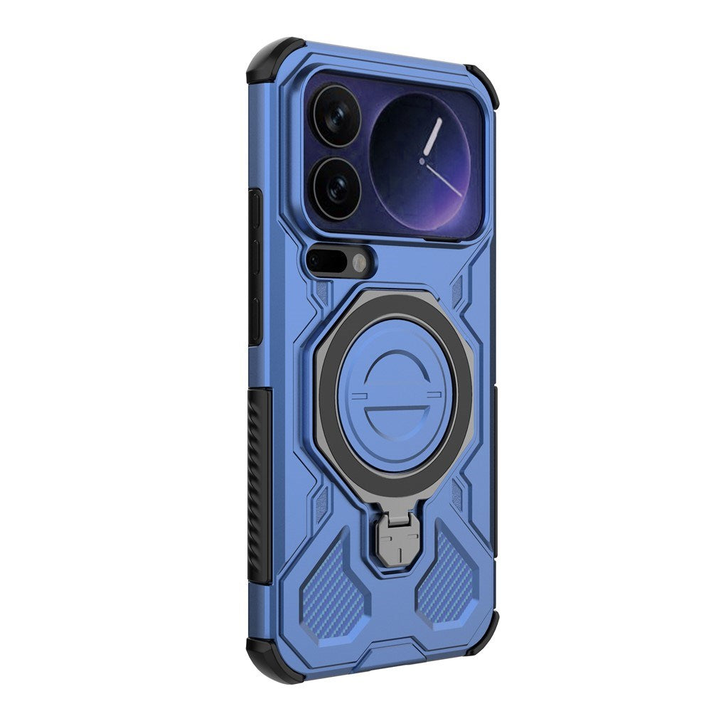 Xiaomi 17 Pro Max EIDERWOOD Håndverkerdeksel med Magnetisk Kickstand – Blå