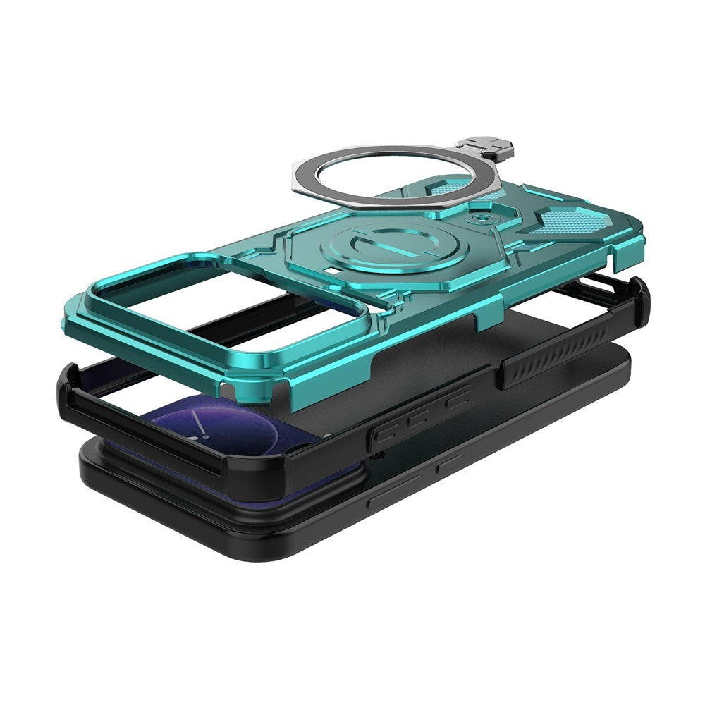Xiaomi 17 Pro Max EIDERWOOD Håndverkerdeksel med Magnetisk Kickstand – Turkis