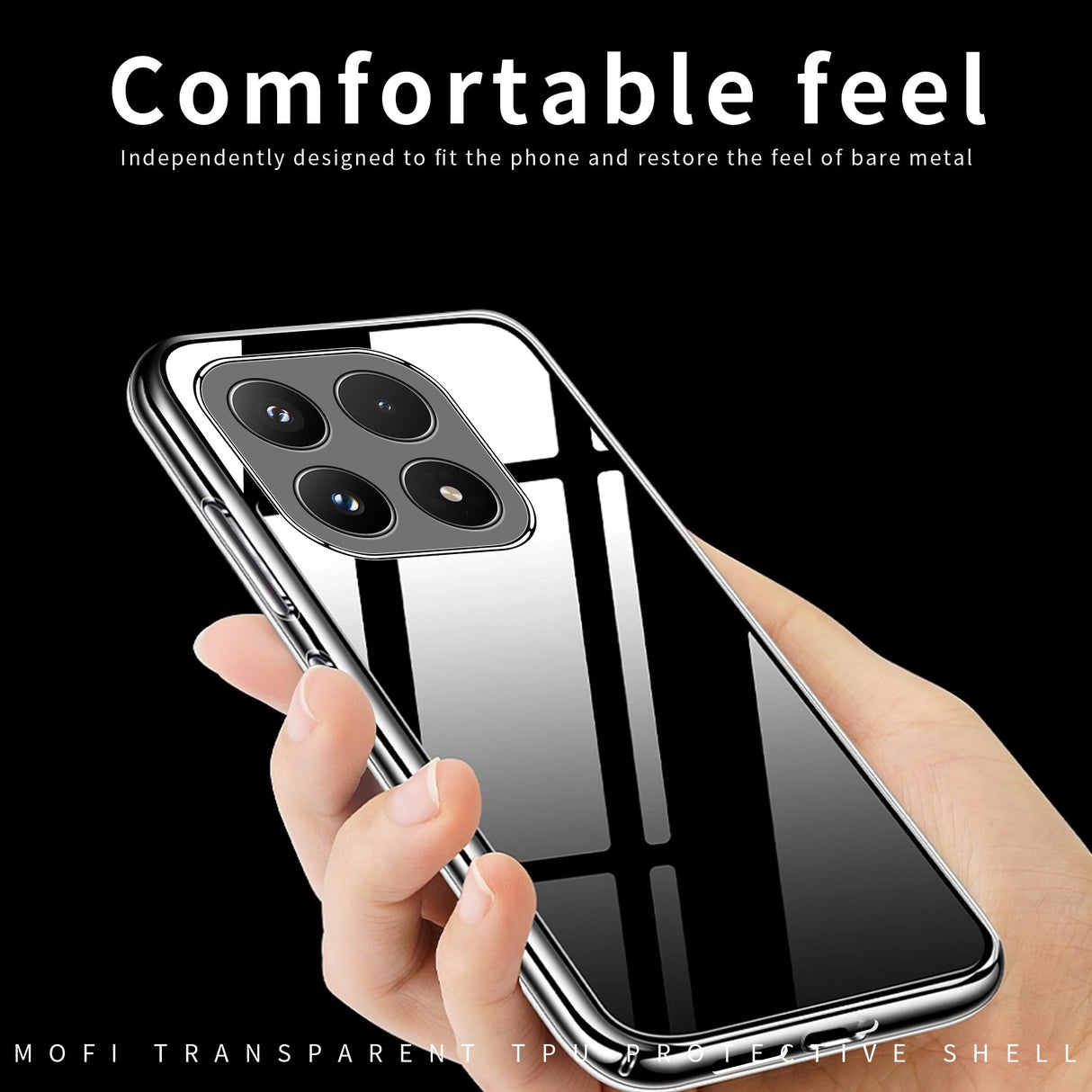Xiaomi 17 MOFI Slim Plast Deksel - Gjennomsiktig