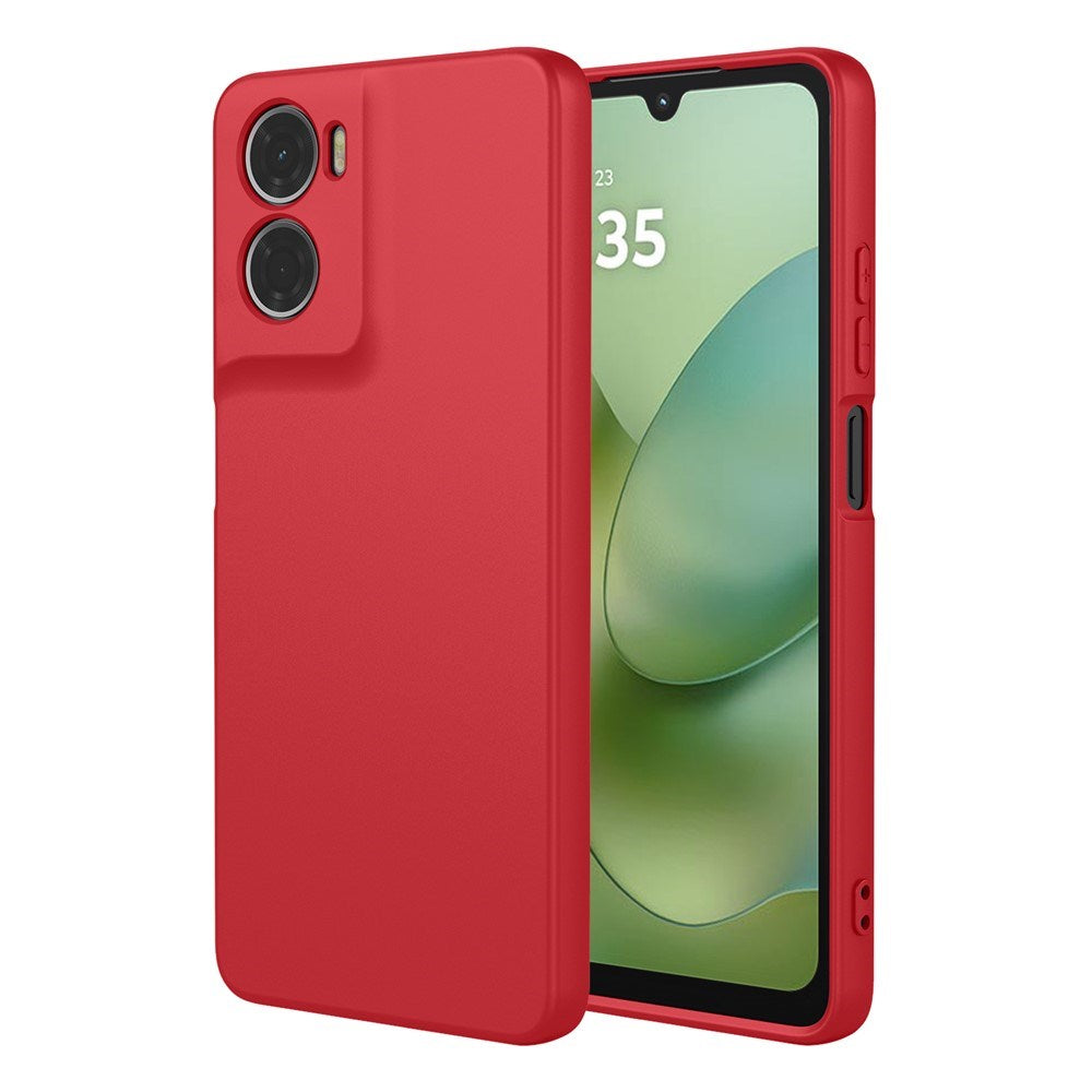 Motorola Moto G06 EIDERWOOD Fleksibelt Plast Deksel - Rød