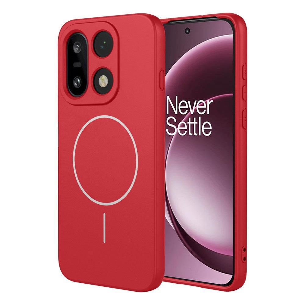 EIDERWOOD OnePlus 15 Fleksibelt Plast Deksel - MagSafe Kompatibel - Rød
