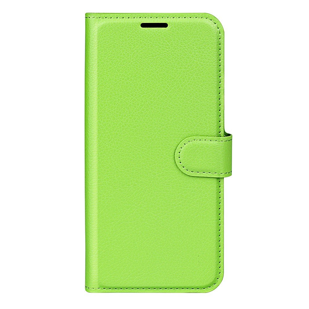 Xiaomi 17 Pro AMORUS Litchi Tekstur Kunstlær Flip Deksel m. Kortholder - Grønn