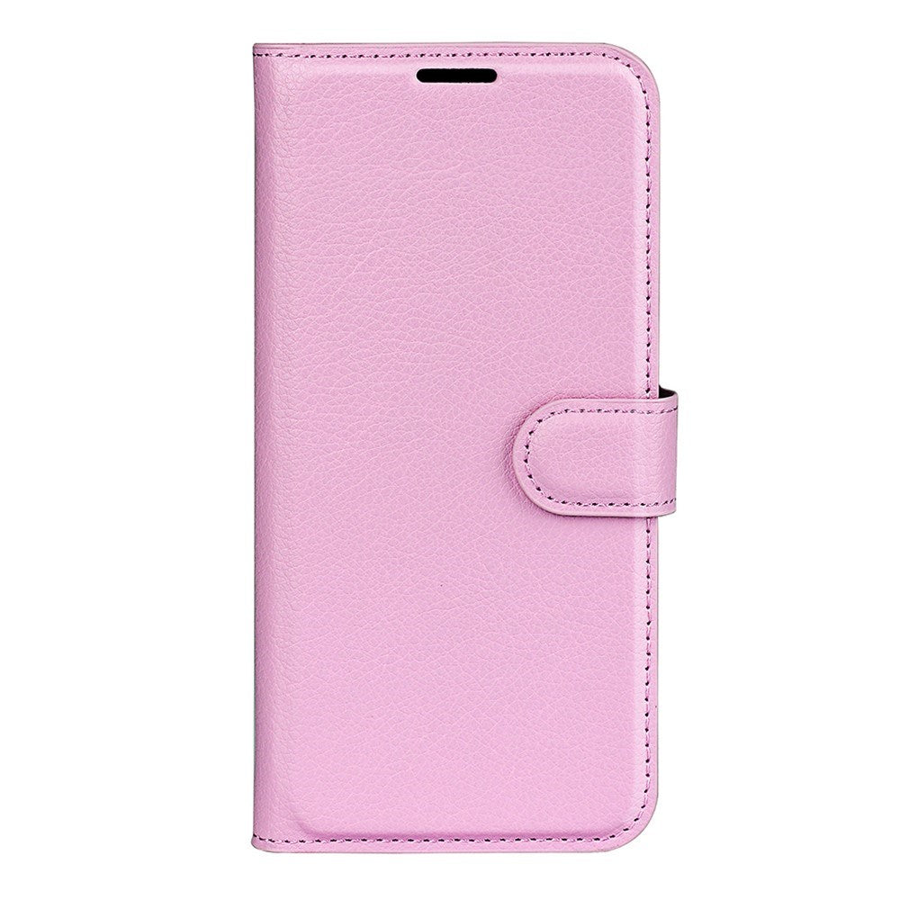 Xiaomi 17 Pro AMORUS Litchi Tekstur Kunstlær Flip Deksel m. Kortholder - Rosa