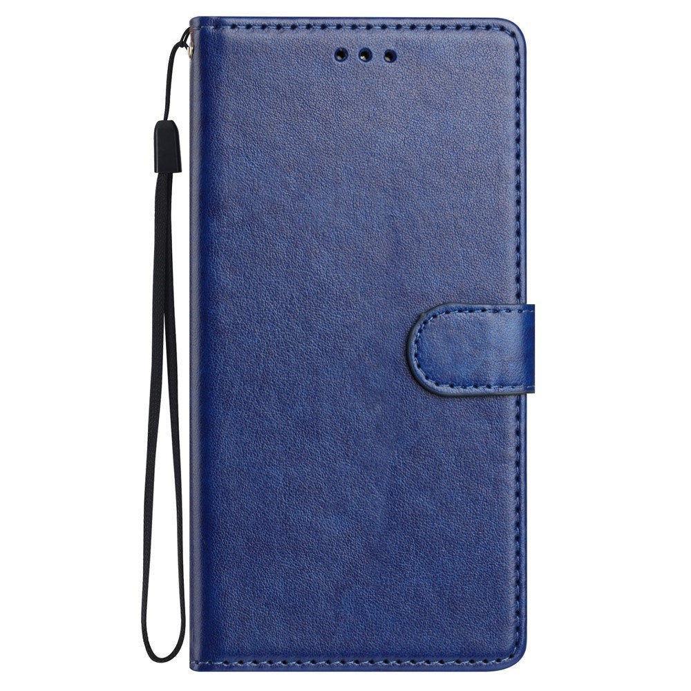 Samsung Galaxy A27 EIDERWOOD Kunstskinn Flip Deksel med Strop - Blå