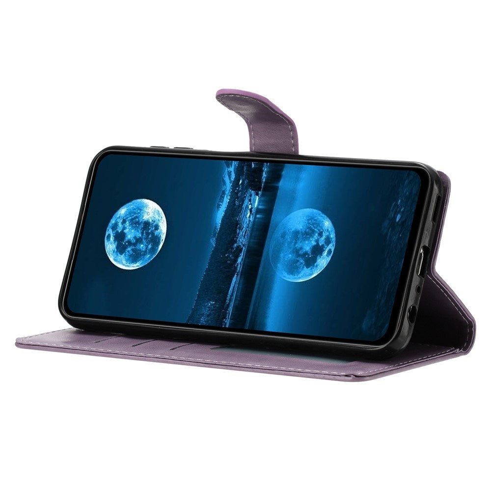 Samsung Galaxy A27 EIDERWOOD Kunstskinn Flip Deksel med Strop - Lille