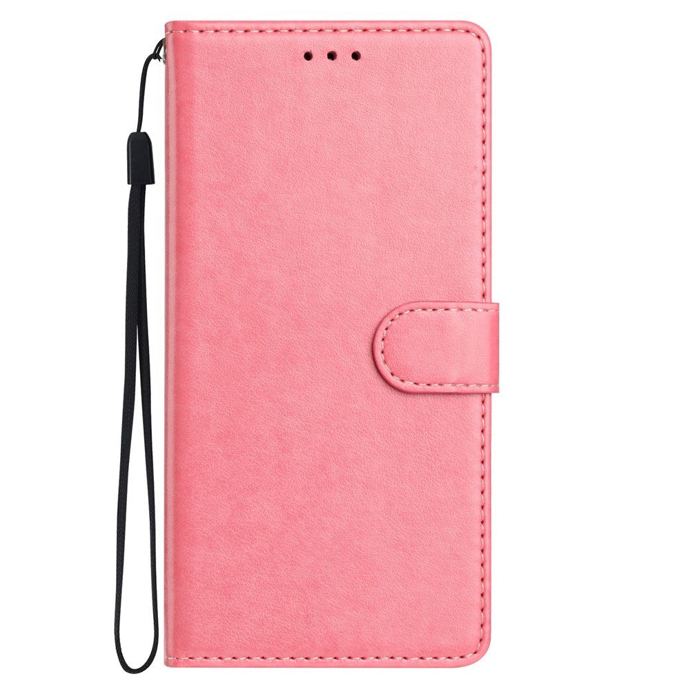 Samsung Galaxy A27 EIDERWOOD Kunstskinn Flip Deksel med Strop - Rosa