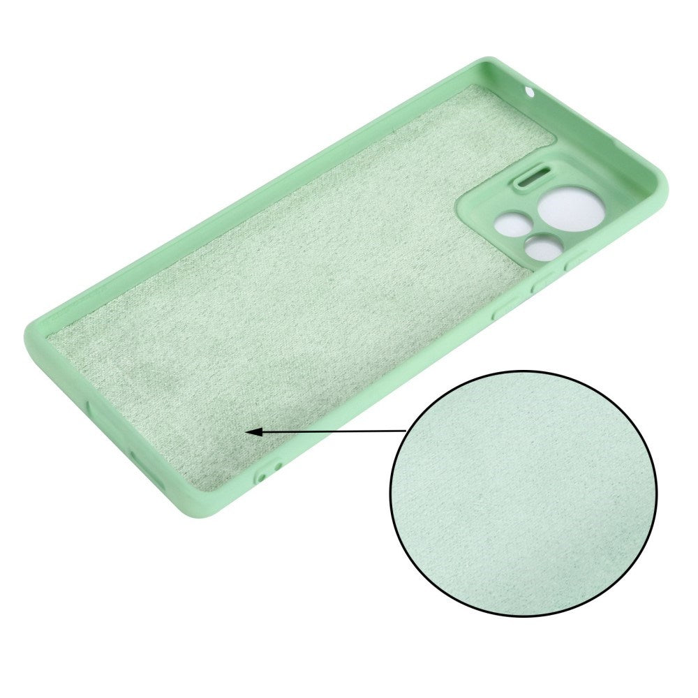 EIDERWOOD Motorola Edge 30 Ultra Liquid Silikon Deksel med Stropp - Grønn