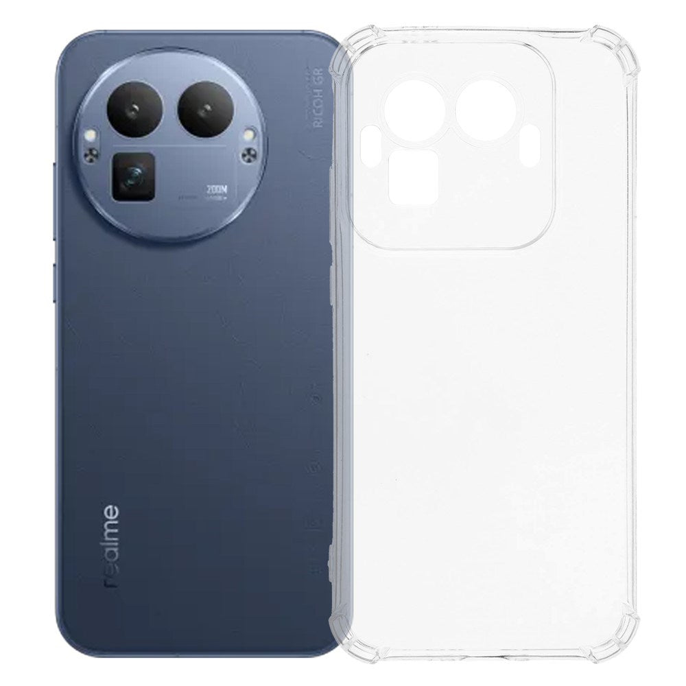 Realme GT 8 Pro EIDERWOOD Fleksibelt Plast Deksel m. Støtabsorberende Hjørner - Gjennomsiktig