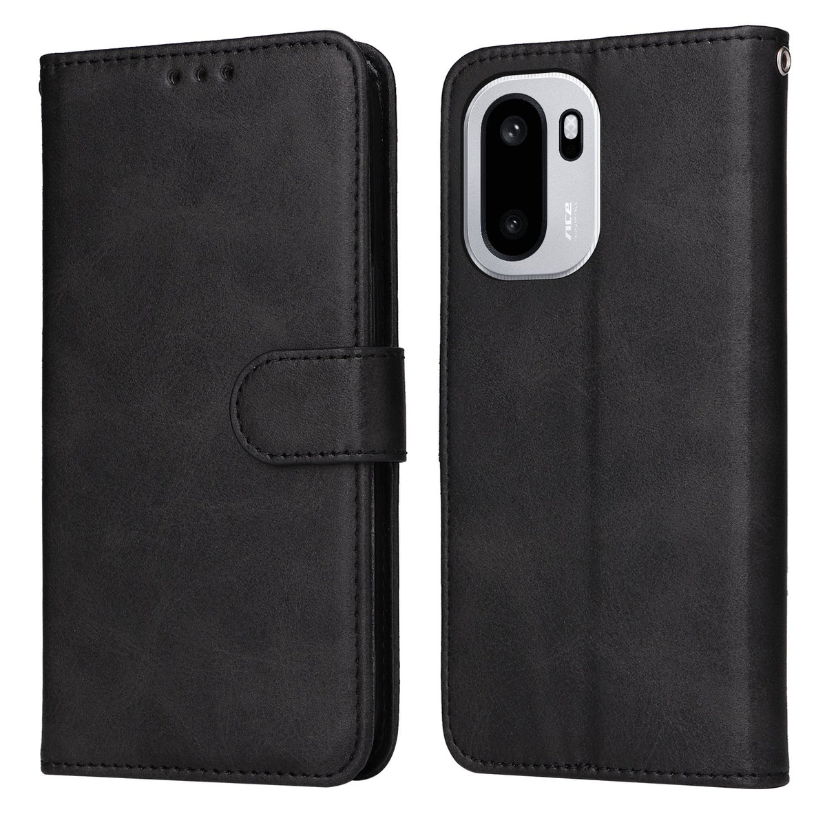 EIDERWOOD OnePlus 15R Kunstskinn Flip Deksel m. Strop - Svart
