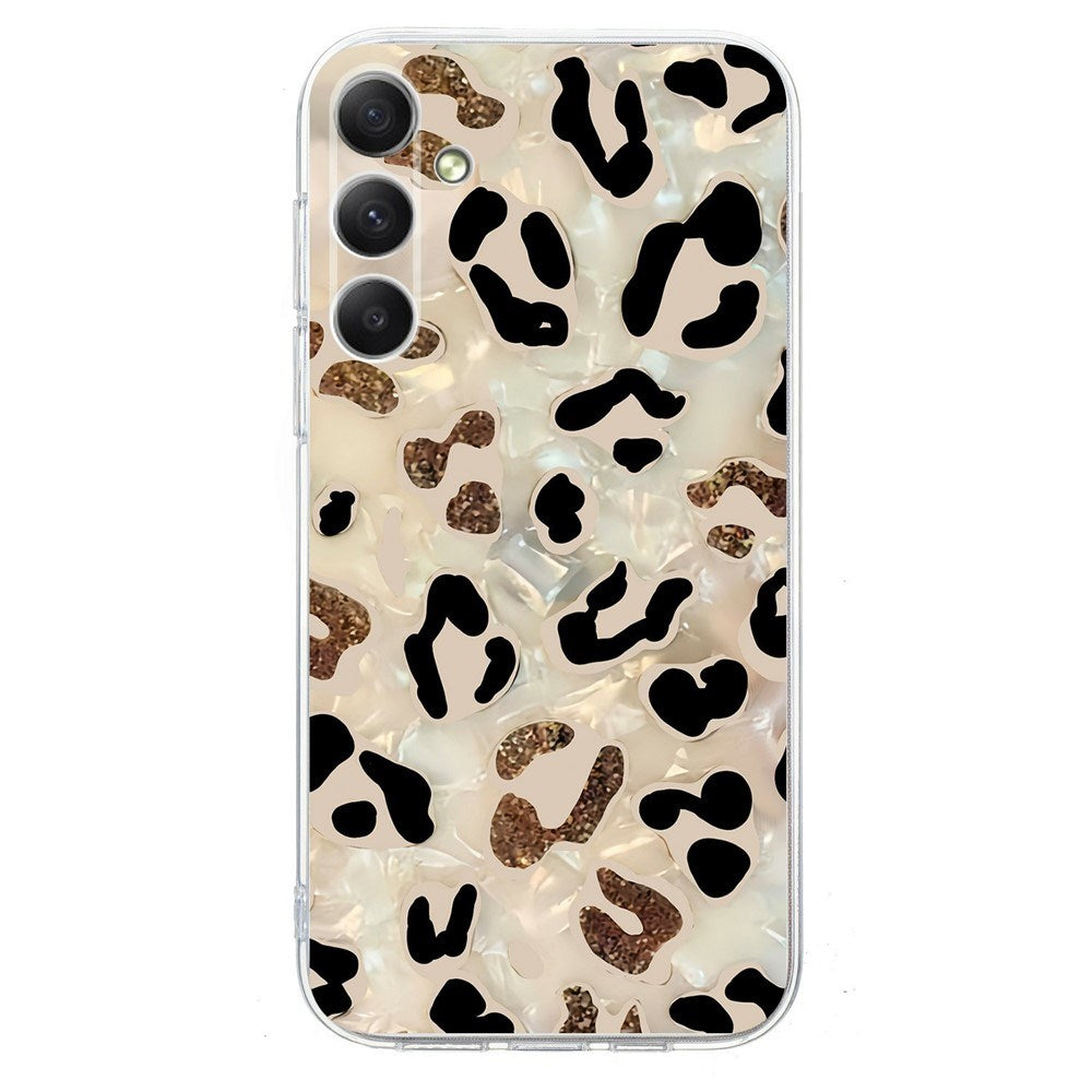 Samsung Galaxy A57 EIDERWOOD Fleksibelt Plast Deksel m. Mønster - Leopard
