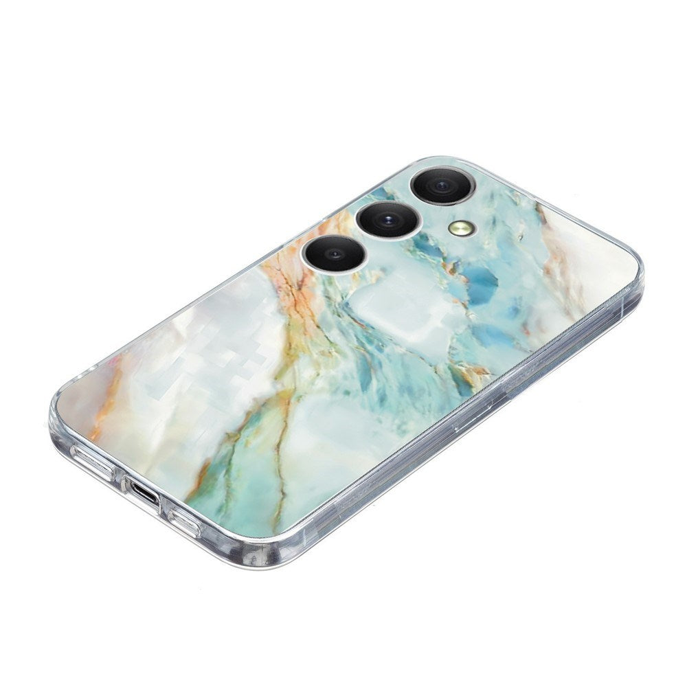 Samsung Galaxy A57 EIDERWOOD Fleksibelt Plast Deksel m. Mønster - Marmor