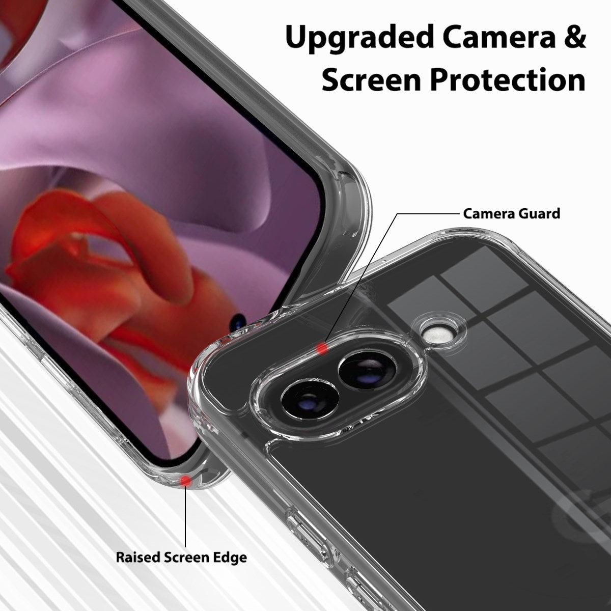 Google Pixel 10a EIDERWOOD Hybrid Deksel - Gjennomsiktig
