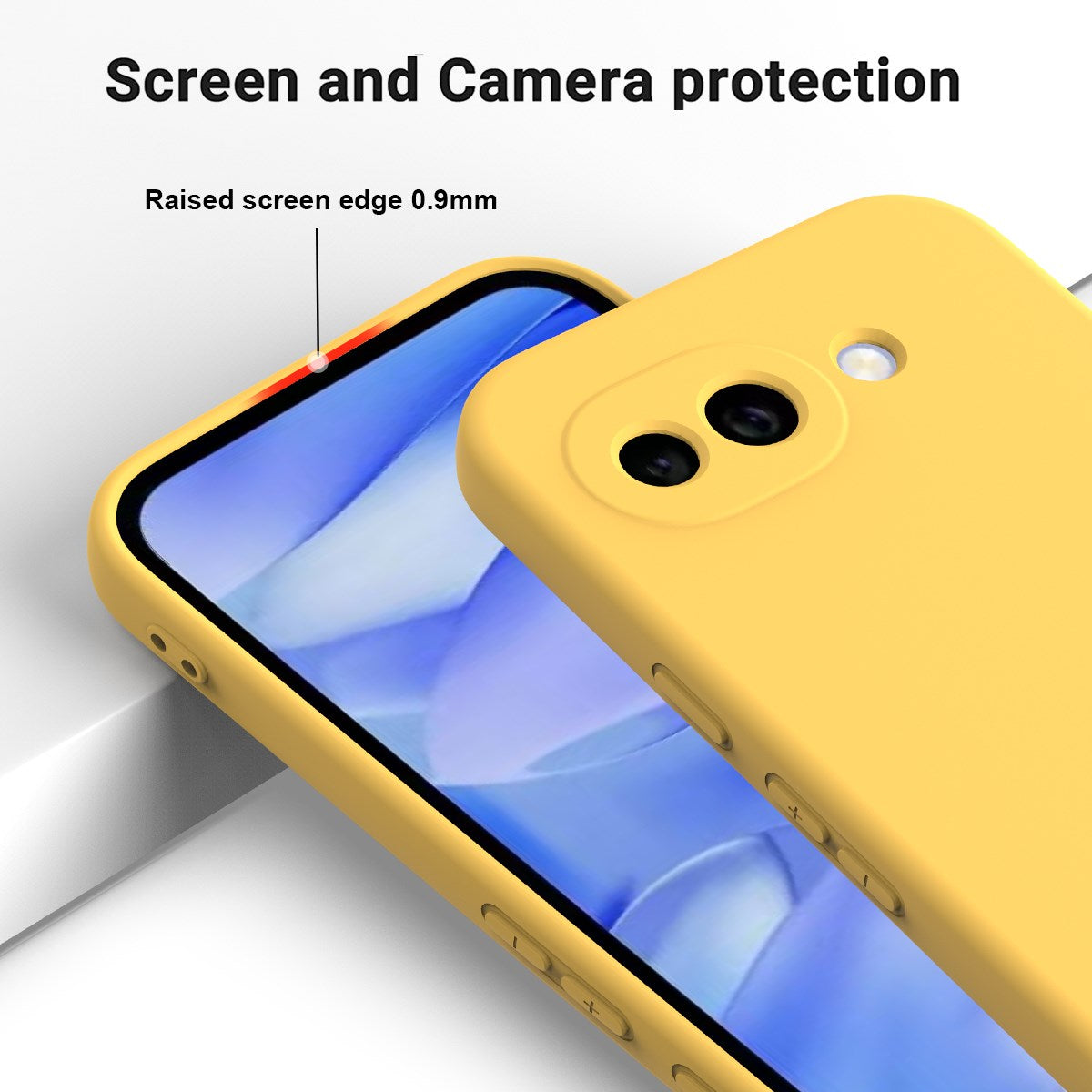 Google Pixel 10a EIDERWOOD Fôret Silikon Deksel m. Rem - Gul