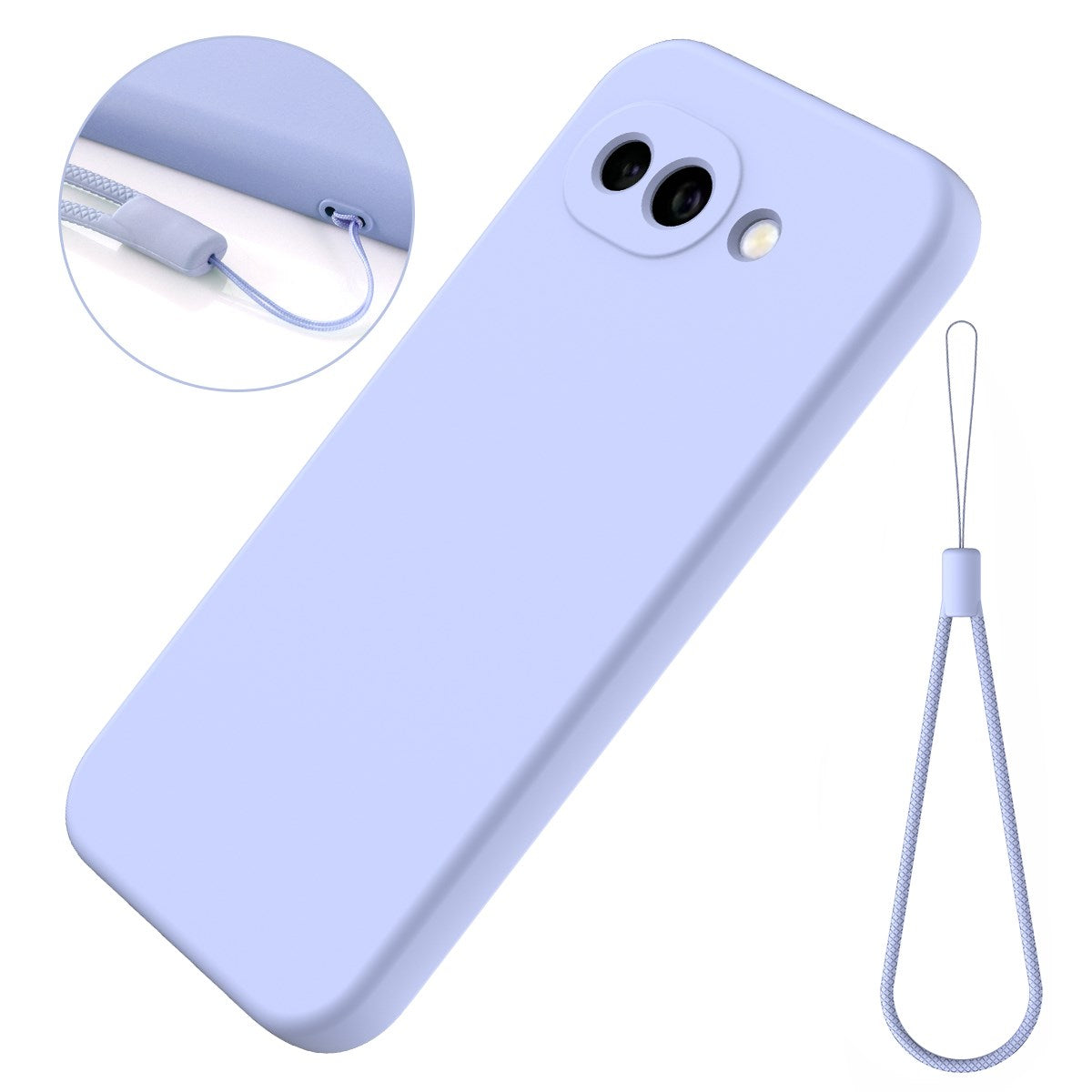 Google Pixel 10a EIDERWOOD Fôret Silikon Deksel m. Rem - Lilla