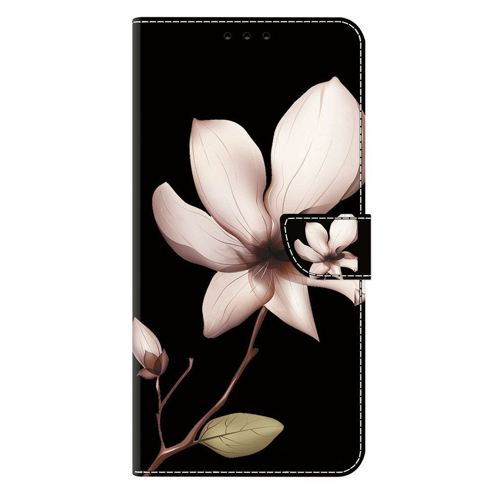 Samsung Galaxy A37 EIDERWOOD Flip Deksel med Kortholder & Stativfunksjon - Blomst